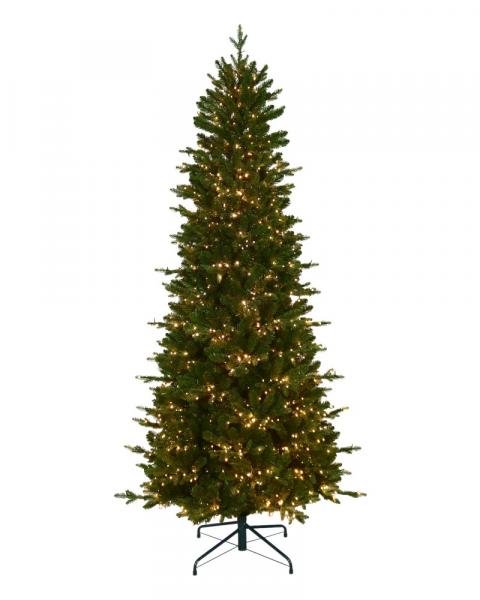 7.5' Alberta Slim Spruce With 1200 Color Changing Starry LED Lights