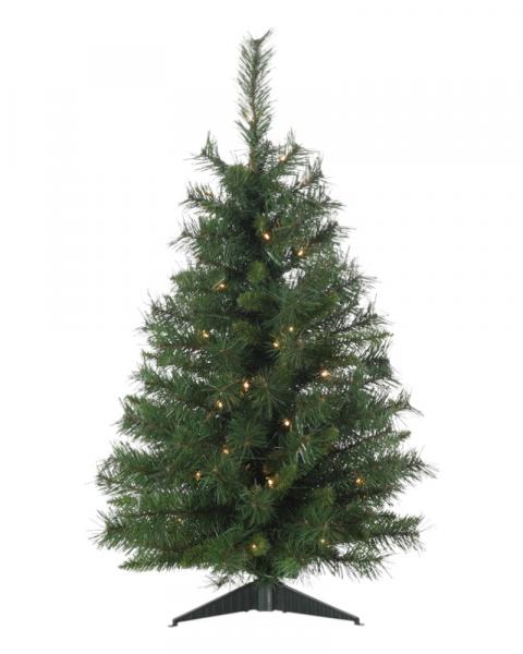 2' Princess Pine With 50 Warm White LED Lights