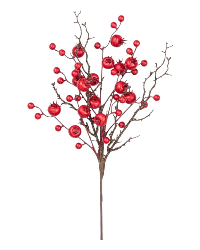 Twig Berry Pick 15" Red Natural