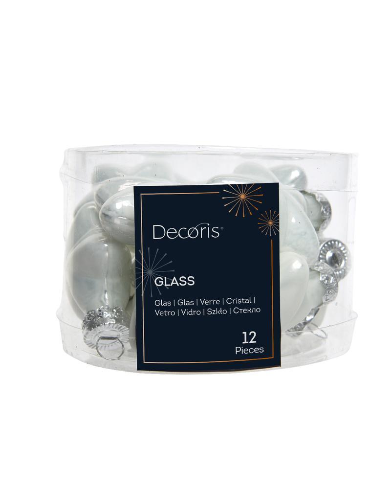 Mini Star Ornaments Box 12 Winter White