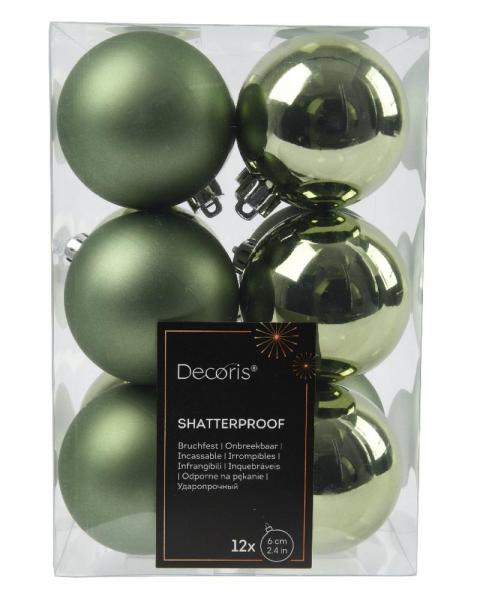Shatterproof 2.36" Box 12 Rosemary Green