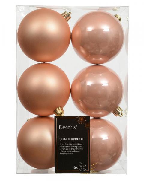 Shatterproof 3.14" Box 6 Peach Pearl