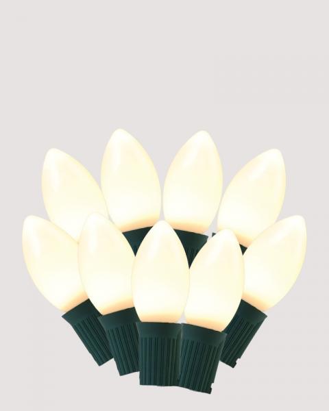 Classic C9 LED Lights 25 Ceramic White