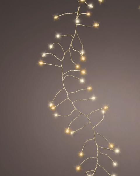 Compact Twinkle 8 Function Micro LED Lights 480 Warm White