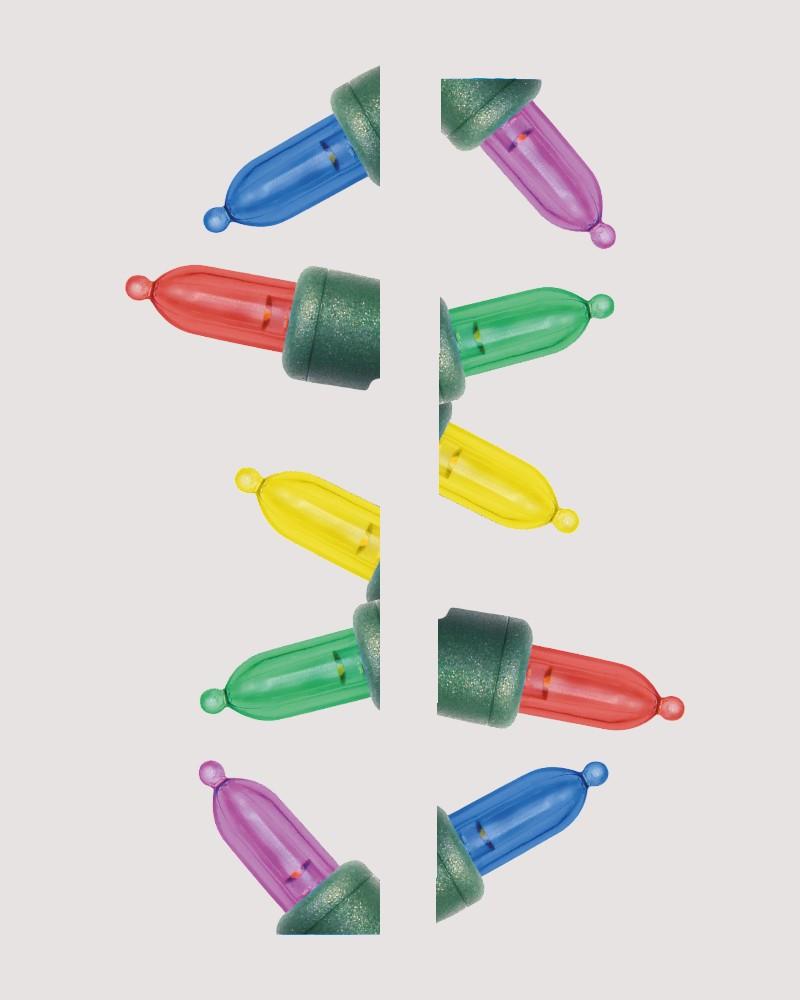 Heavy Duty Italian Mini LED Lights 100 Multi