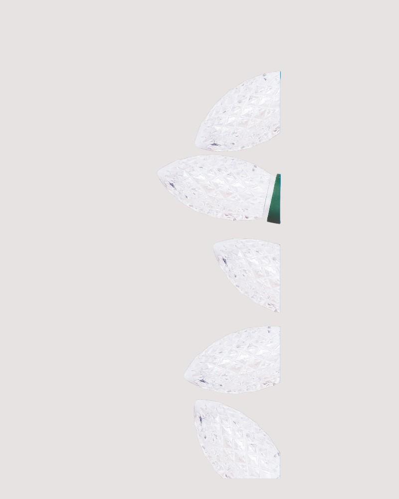 Heavy Duty C9 Faceted LED Lights 50 Pure White
