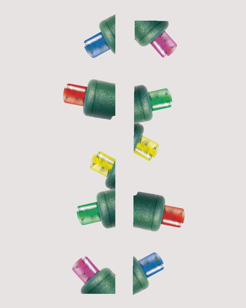 Heavy Duty Italian 5mm LED Lights 100 Multi