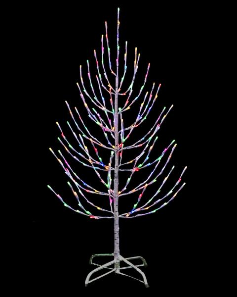 Birch Twig Tree 4' With Multi LED Lights
