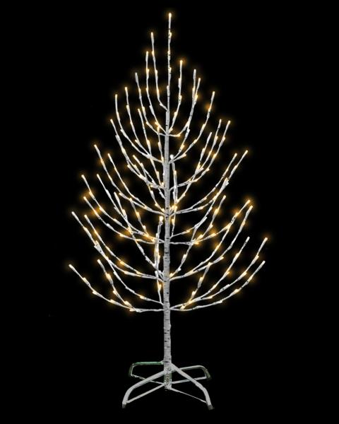 Birch Twig Tree 4' With Warm White LED Lights