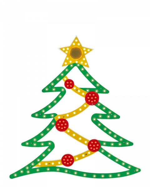 Vibrant Christmas Tree  16" With 144 Led Lights