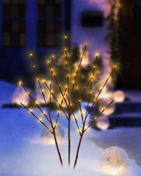 Twig Branches 3 Pack 30" With Warm White LED Lights
