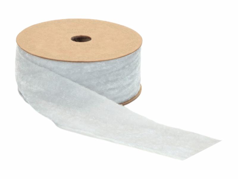 White Unwired Velvet 2" 10 Yards