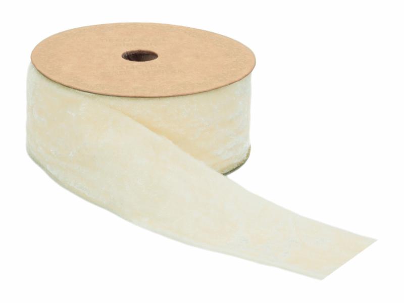 Ivory Unwired Velvet 2" 10 Yards