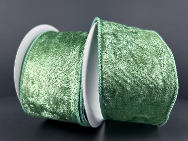 Sage Lush Velvet 2.5" 10 Yards