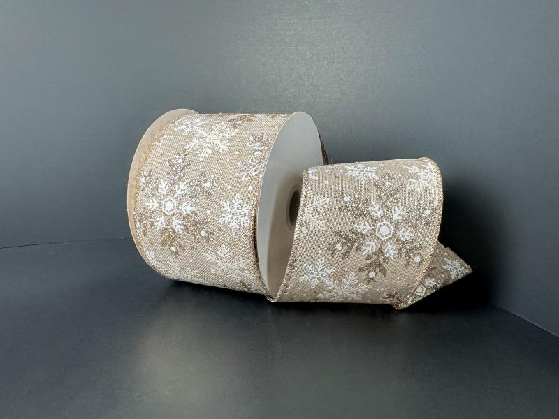 Snowflake Natural/White/Cream 2.5" 10 Yards