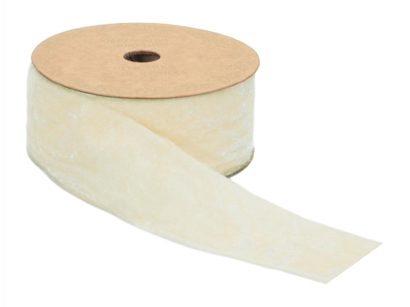 Ivory Unwired Velvet 2" 10 Yards