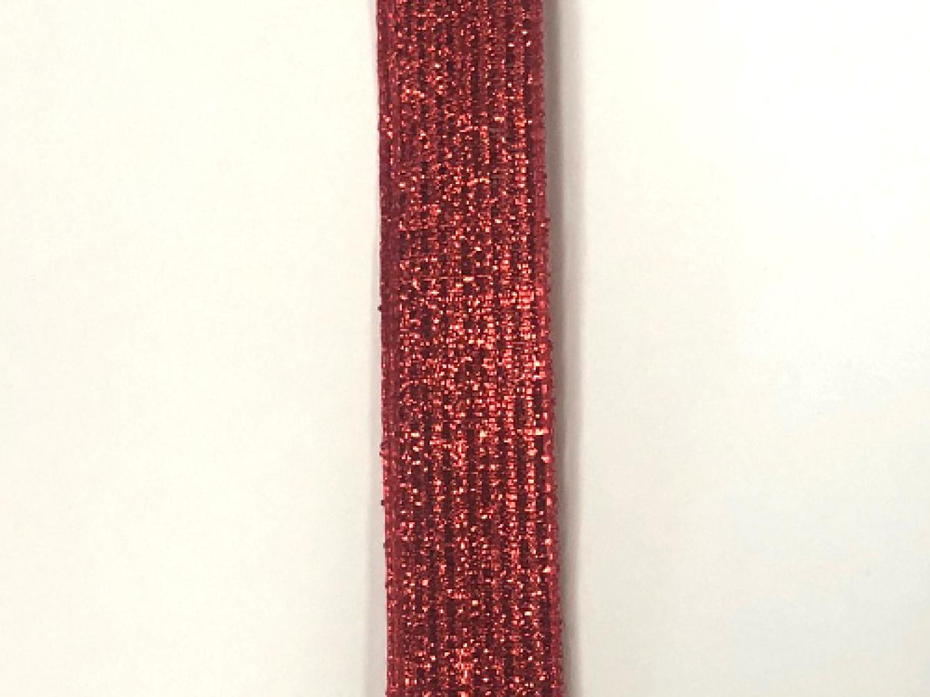 Red Metallic 5/8" 25 Yards