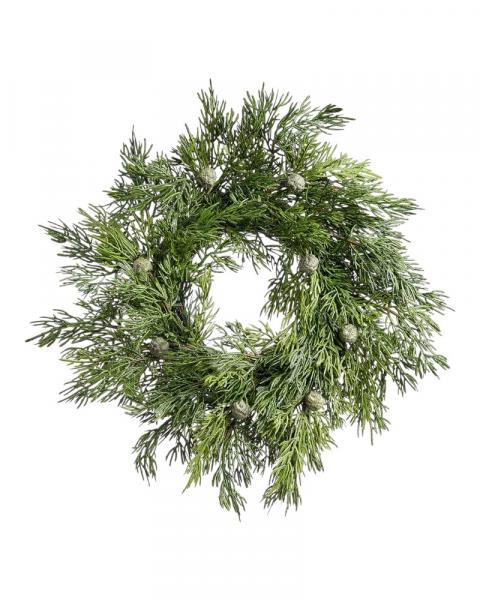 Juniper Wreath 14"
