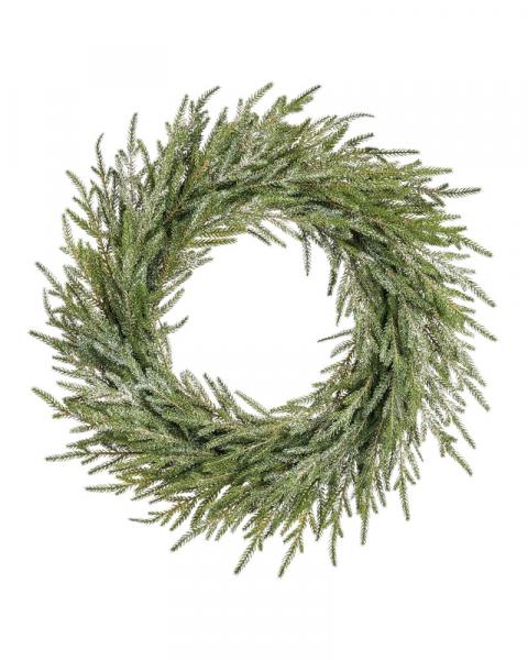 Glittered Cypress Wreath 22"