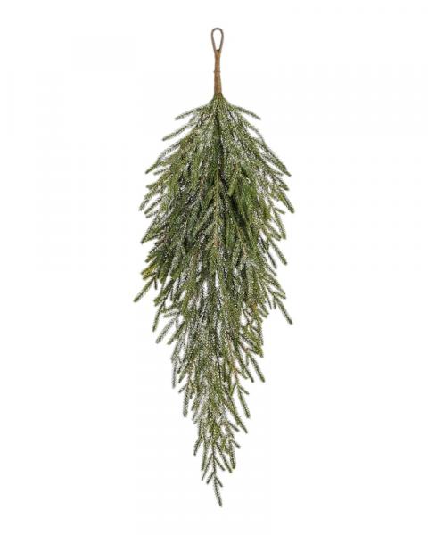 Glittered Cypress Door Swag 36"