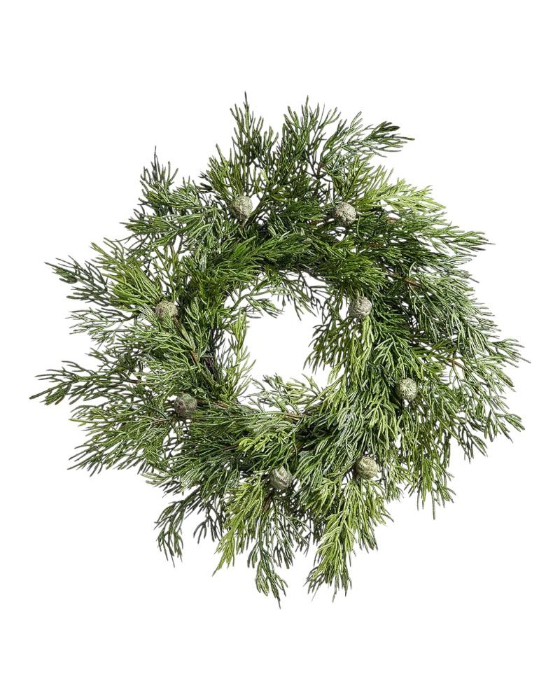Juniper Wreath 14"