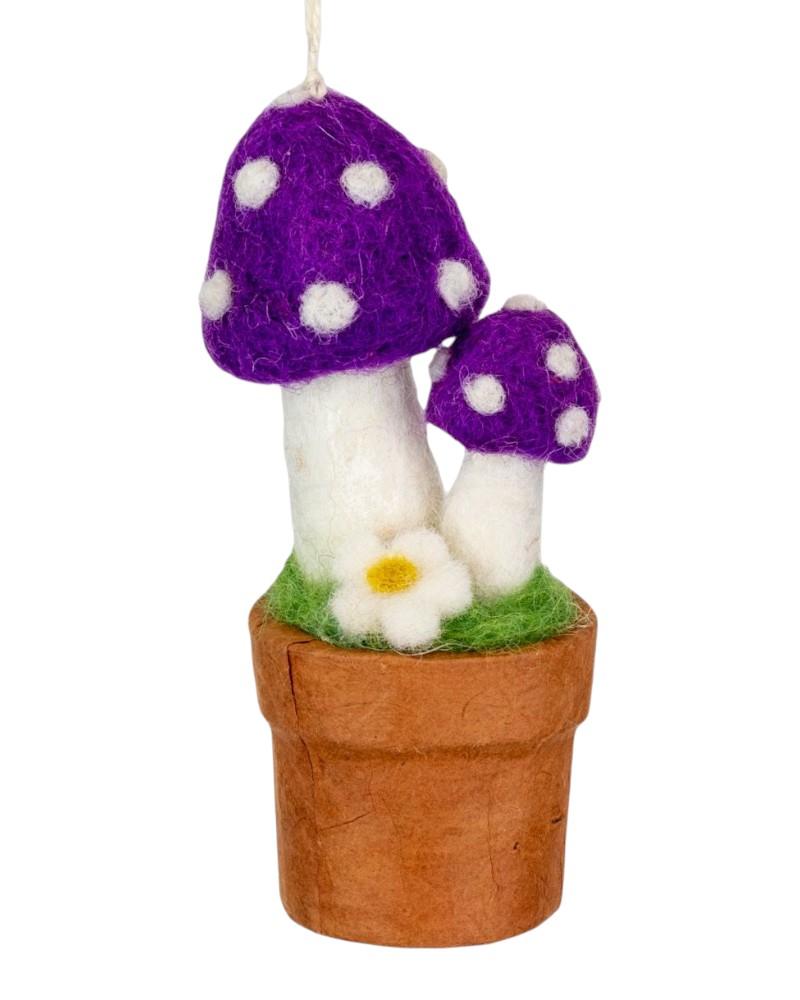 Handmade Enchanted Mushroom Ornament