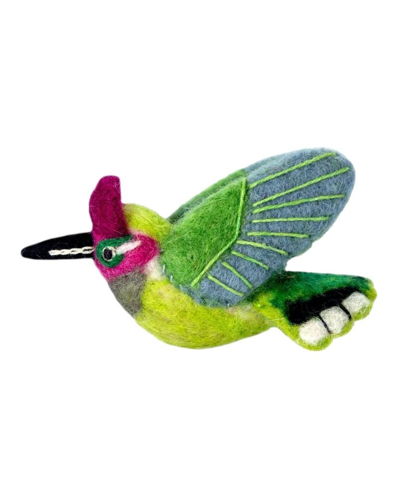 Handmade Anna's Hummingbird Ornament