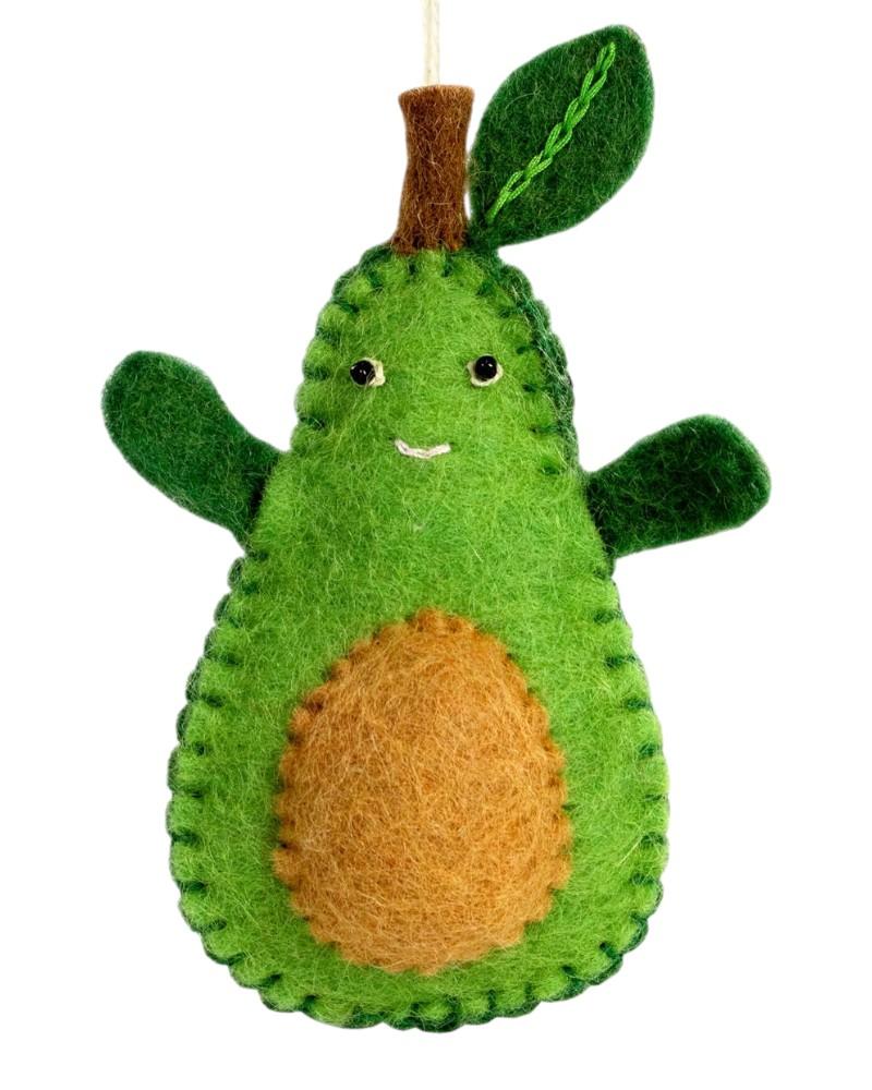 Handmade Avocado Kid Ornament