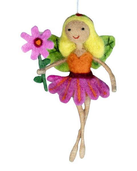 Handmade Cosmos Fairy Ornament