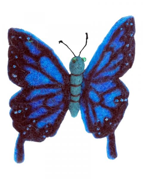 Handmade Blue Swallow Ornament