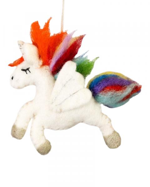 Handmade Wild Unicorn Ornament