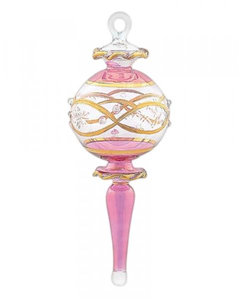 Gold Etched Ball and Cone With Skirt Small Size