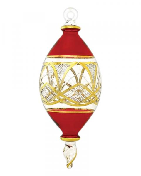 Gold Etched Marquise Shape Full Size