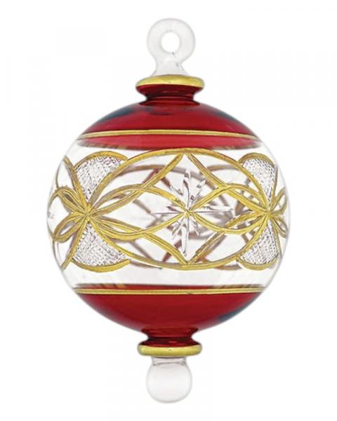 Gold Etched Fancy Ball Full Size