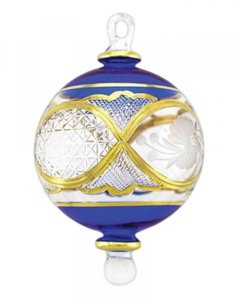 Gold Etched With Clear Flower Full Size