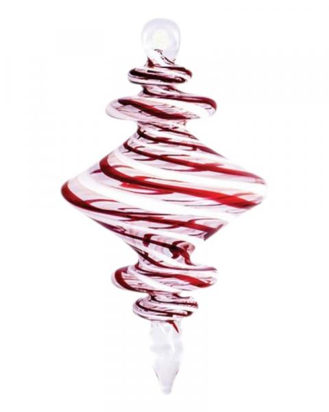 Red and White Fancy Shape Mid Size