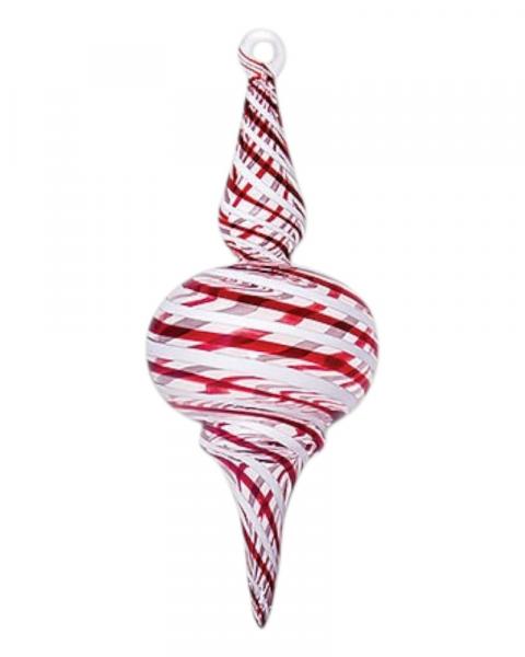 Red and White Sphere With Cones Small Size