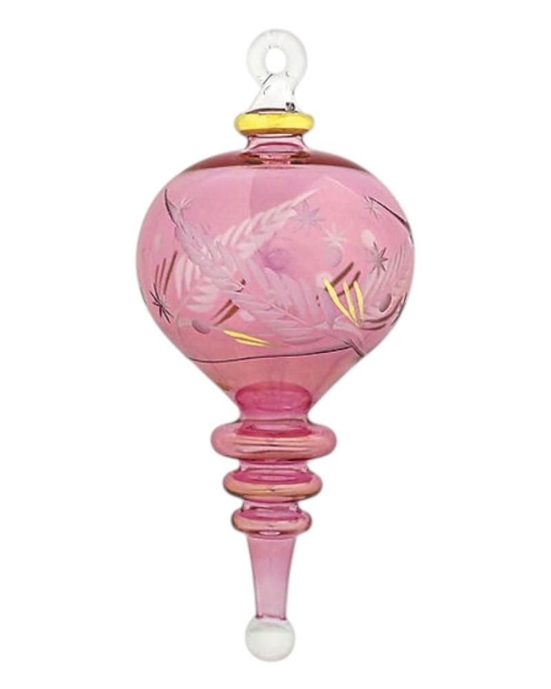 Clear Etched Finial Small Size