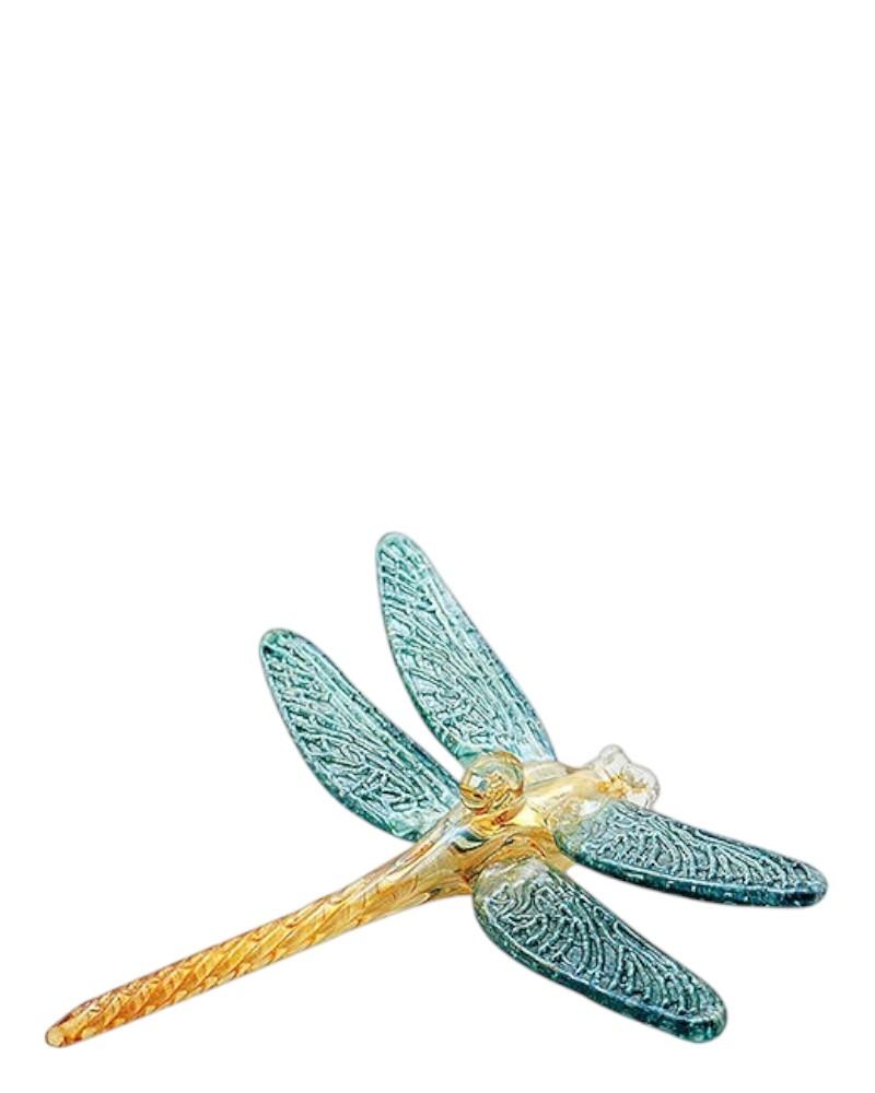 Dragonfly Yellow Body and Colored Wings