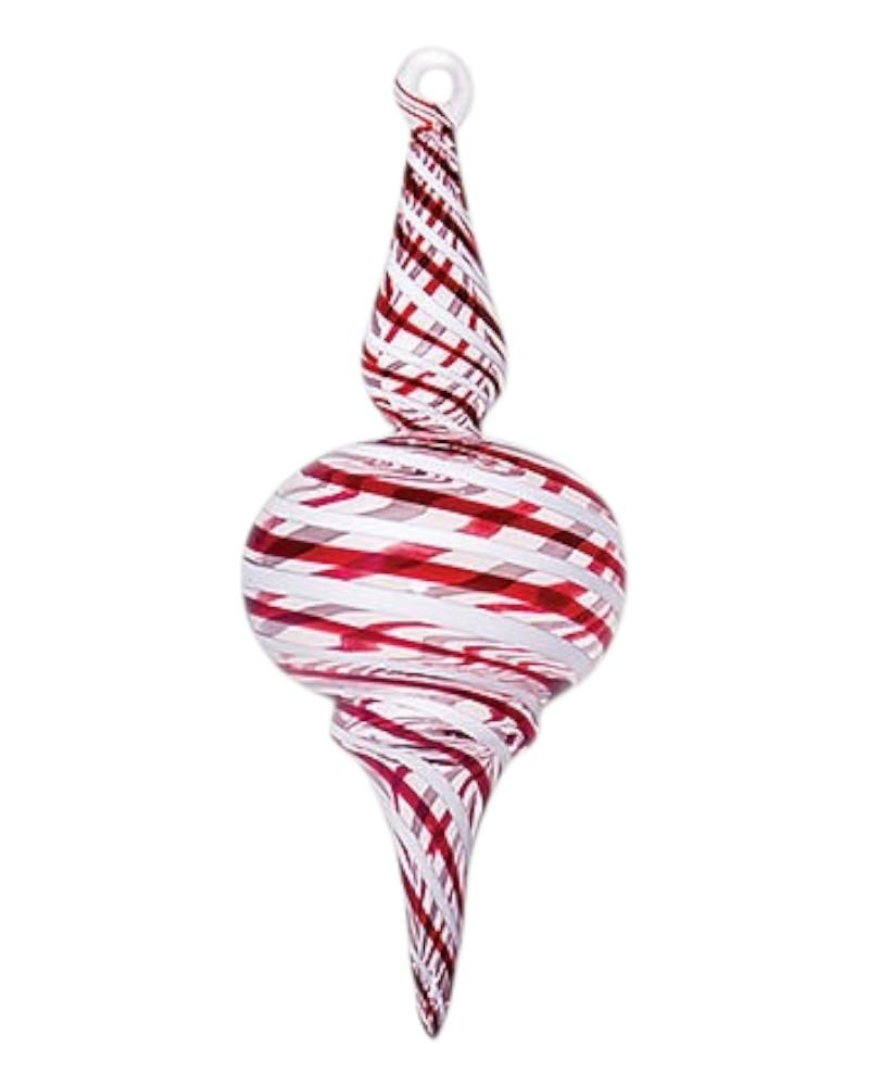 Red and White Sphere With Cones Small Size