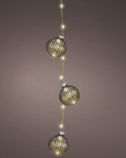 15 Lights Micro LED Bundle Green/Warm White