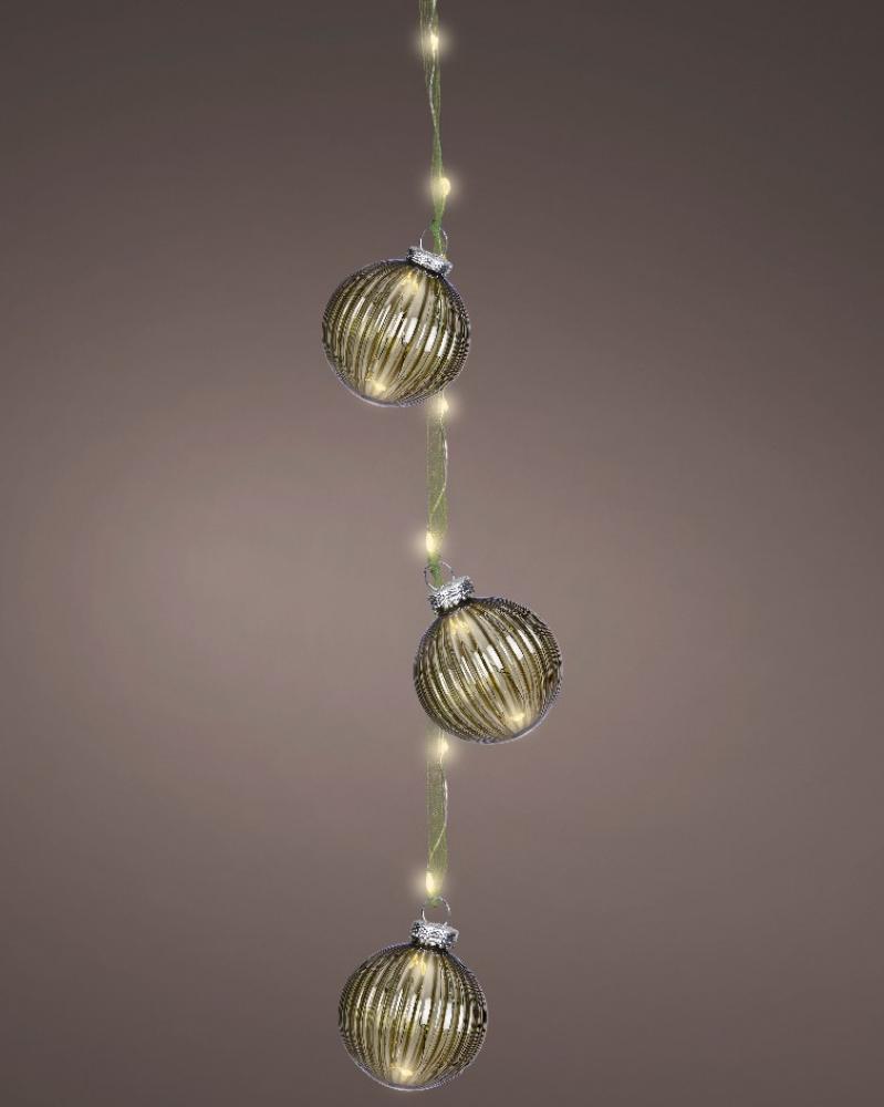 15 Lights Micro LED Bundle Green/Warm White