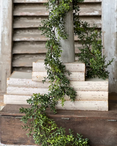 New England Boxwood Garland 6'
