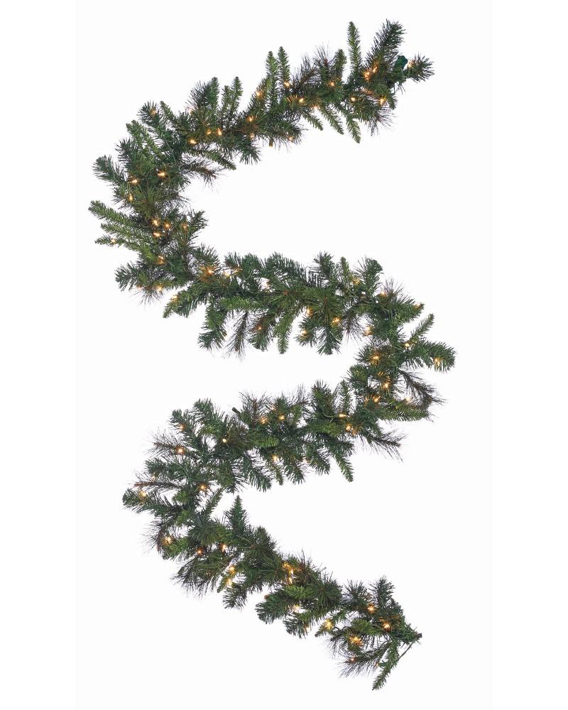 Savannah Garland With Warm White Lights 9'