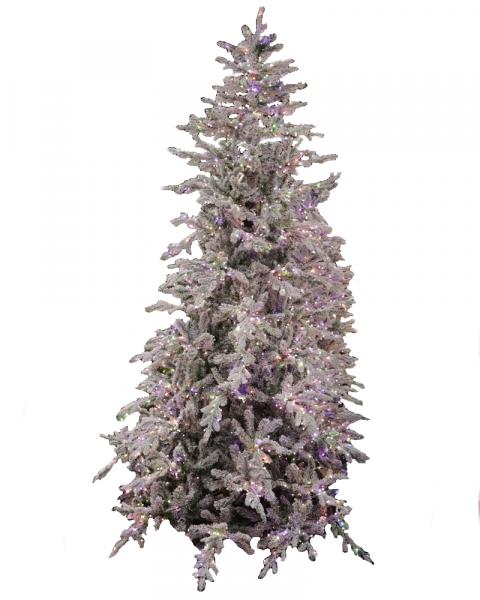 9' Snowbound Spruce With 2150 Color Changing LED Lights
