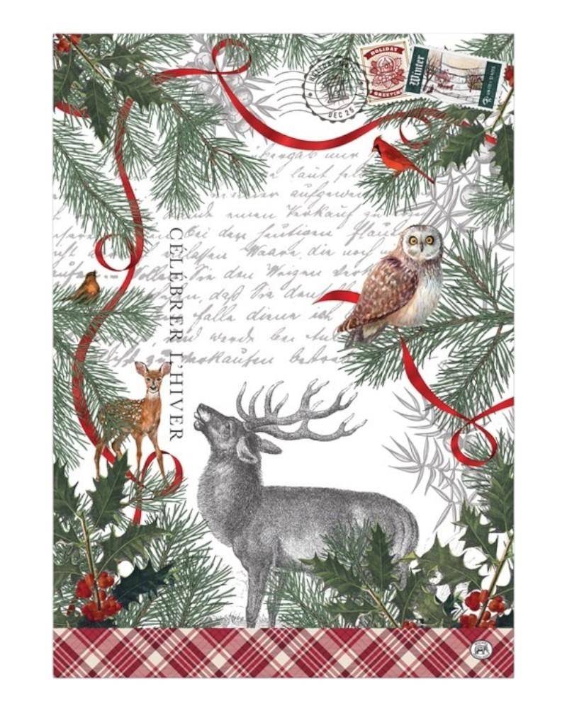 Winter Woodland Kitchen Towel