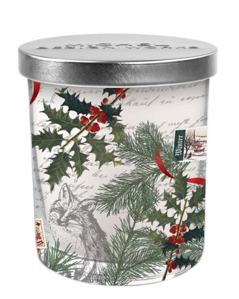 Winter Woodland Candle Jar With Lid