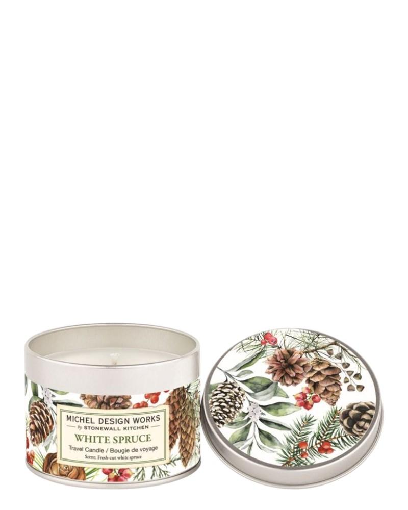 White Spruce Travel Candle