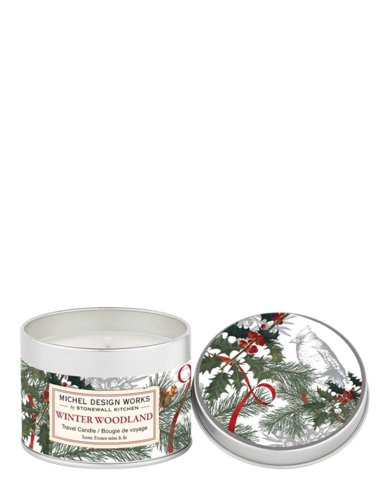 Winter Woodland Travel Candle