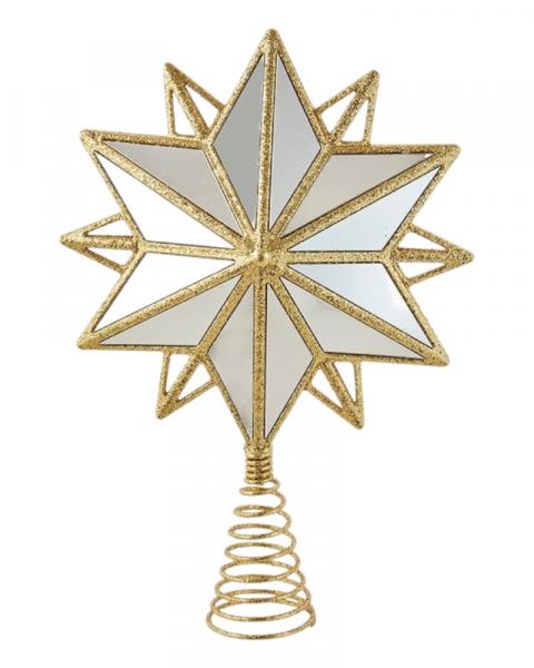 Star Tree Topper 13.5" Acrylic Gold